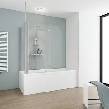 700x1150 mm, 1400 mm, Charnière ovale, Alu argenté, Transparent